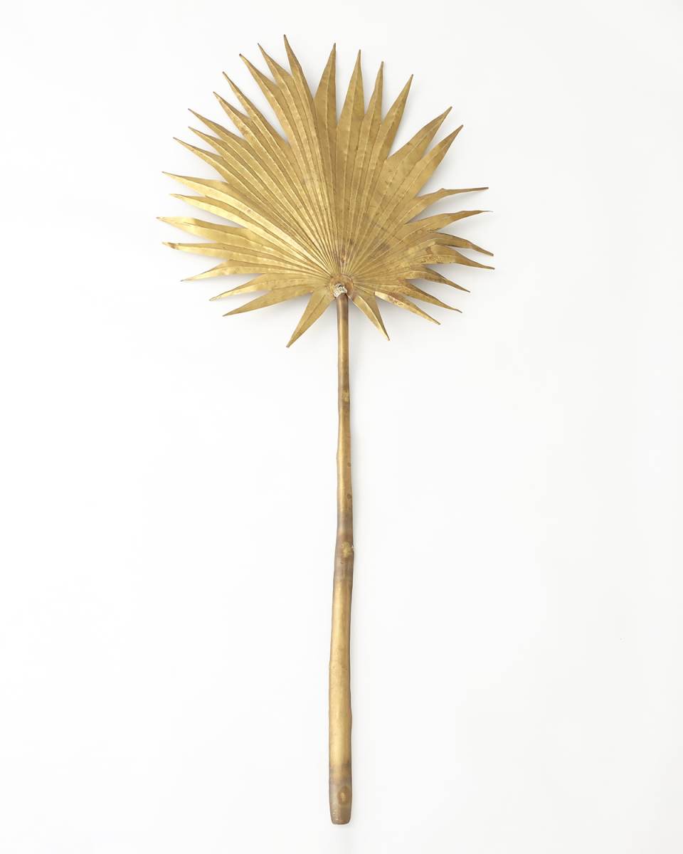 Brass Large Palm Leaf